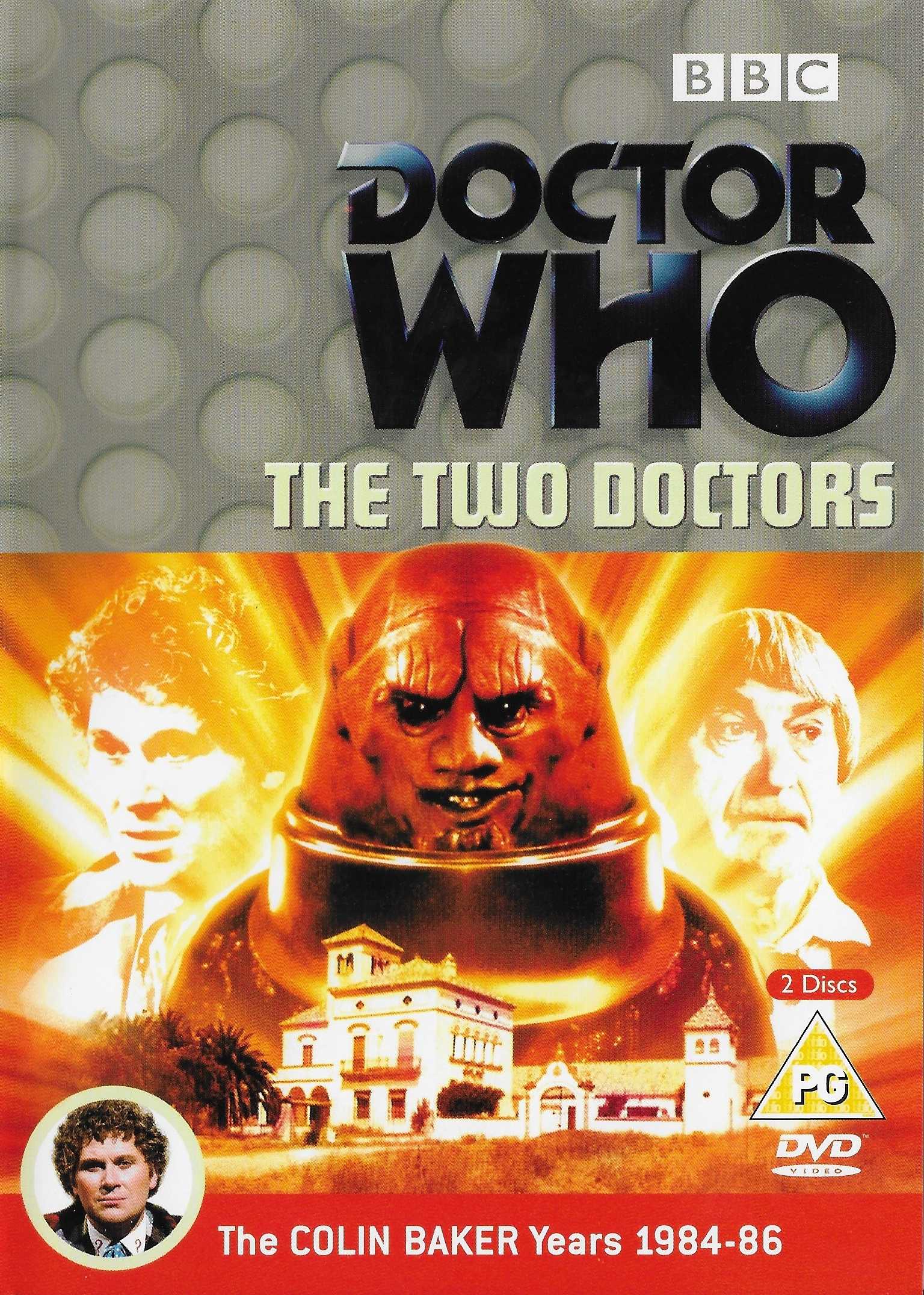 Picture of BBCDVD 1213 Doctor Who - The two doctors by artist Robert Holmes from the BBC records and Tapes library